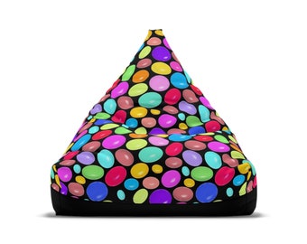 Bean Bag Chair Cover, Candy Bean Bag #5, Personalized Beanbag, Giant Beanbag, Funky Retro Furniture, Comfy Kids Furniture, Groovy Beanbag