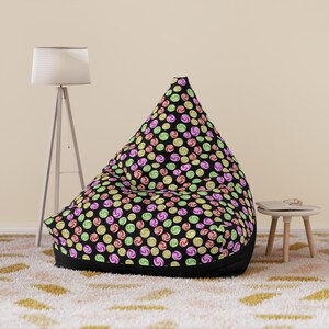 Bean Bag Chair Cover, Candy Bean Bag 1, Personalized Beanbag, Giant Beanbag, Funky Retro Furniture, Comfy Kids Furniture, Groovy Beanbag image 6