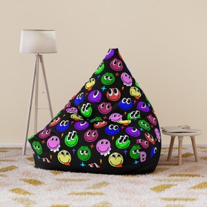 Bean Bag Chair Cover, Candy Bean Bag 9, Personalized Beanbag, Giant Beanbag, Funky Retro Furniture, Comfy Kids Furniture, Groovy Beanbag image 6