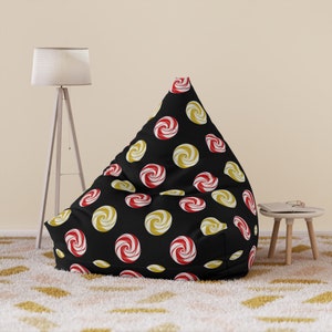 Bean Bag Chair Cover, Candy Bean Bag 4, Personalized Beanbag, Giant Beanbag, Funky Retro Furniture, Comfy Kids Furniture, Groovy Beanbag image 6