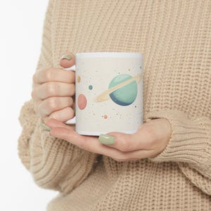 Himmlische Keramiktasse - Kaffeetasse mit Weltraummotiv, Galaxietasse, Weltraumgeschenk, Trinkgeschirr für Astronomieliebhaber, einzigartige Geschenkidee