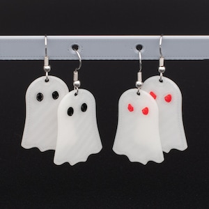 Glow-in-the-Dark Ghost Earrings