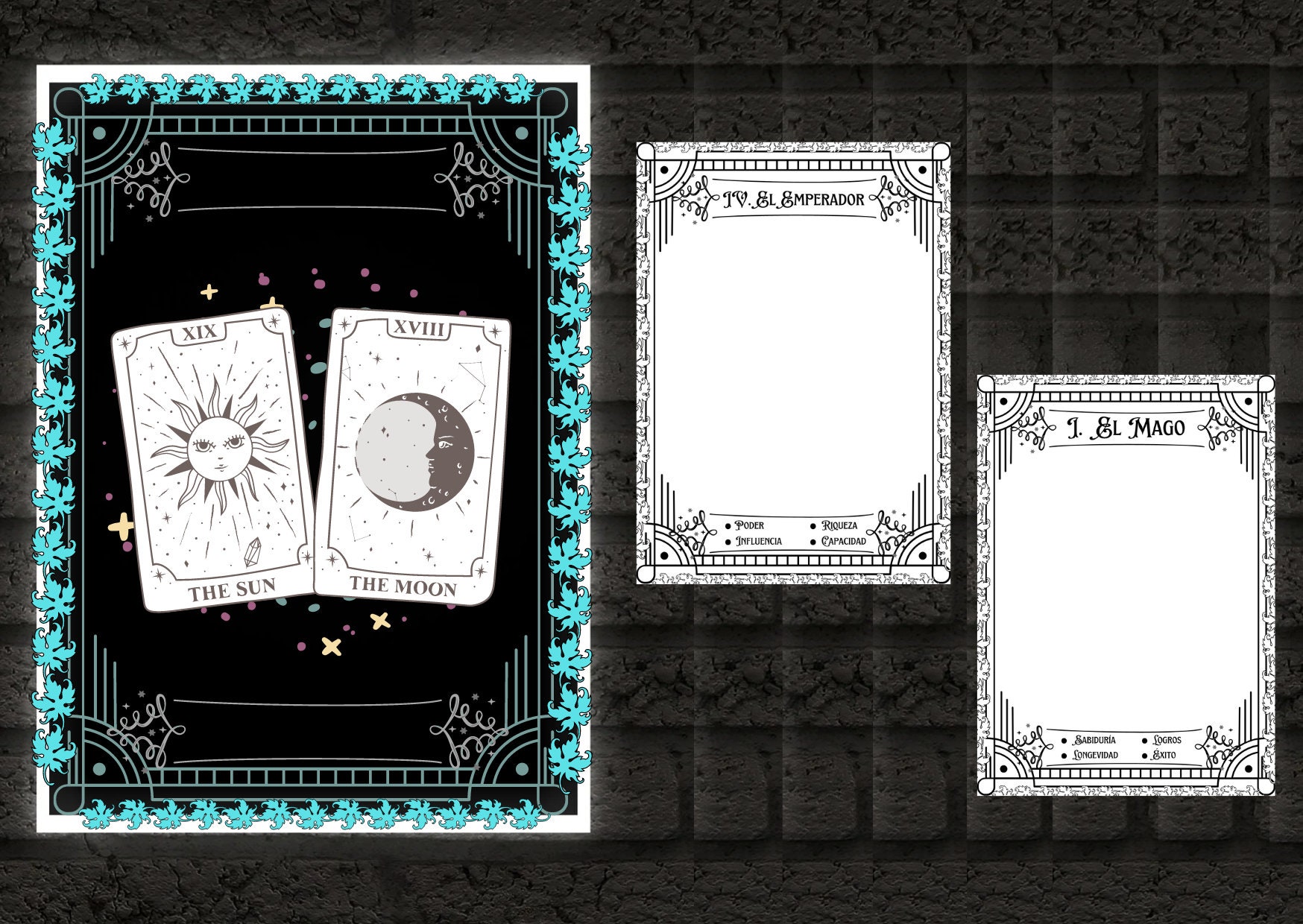 Design Your Own Personalized Tarot Cards With Printable Etsy