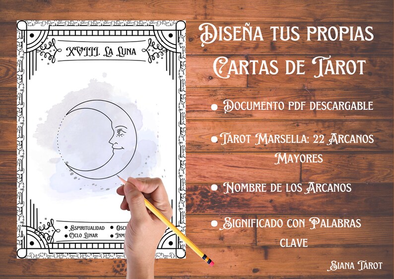 Design Your Own Personalized Tarot Cards With Printable Etsy