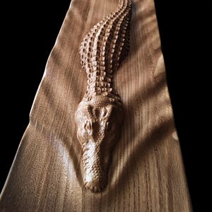 Krokodil/alligator: digitaal 3D STL-bestand voor 3D-printen en CNC