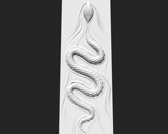 Serpiente - Archivo digital STL 3D para impresión 3D y CNC