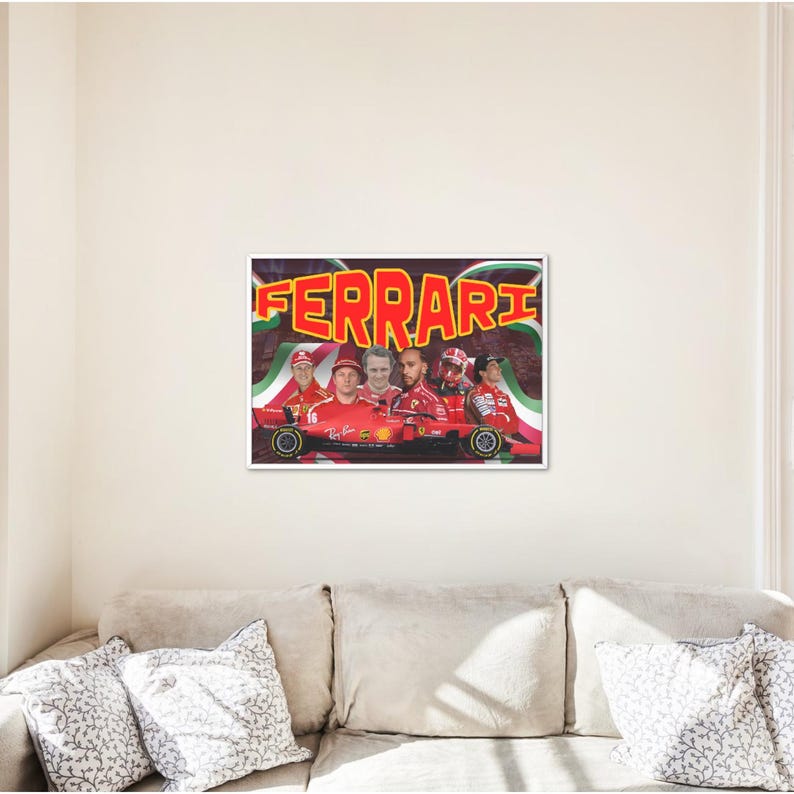 Ferrari F1 Poster: Classic Racing Car Art (digital Download) - Etsy