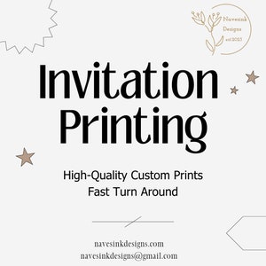 5x7 Invitation Printing Service | High-Quality Custom Prints | Fast Turnaround