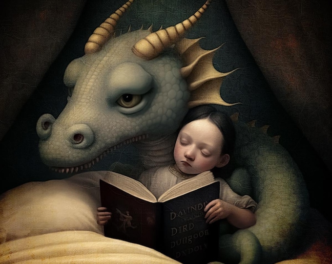 LIMITED EDITION signed art - Bedtime