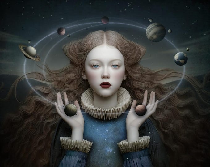 Signed Art Print: "Cosmos" Giclee Fine Art Paper, Limited Edition