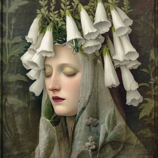 SIGNED NUMBERED GICLEE art print - Foxglove