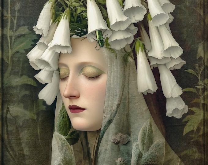 SIGNED NUMBERED GICLEE art print - Foxglove
