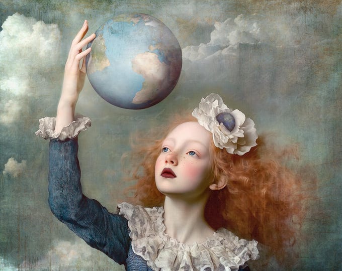 SIGNED LIMITED EDITION giclee art print - Hello Earth