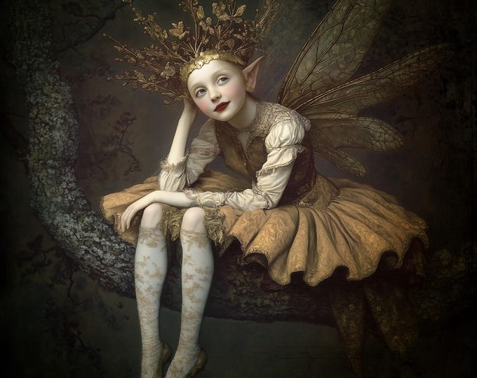 SIGNED LIMITED EDITION giclee art print - The Treetop Fairy