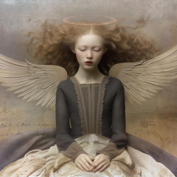 Signed numbered giclee print - Reverie - angel art