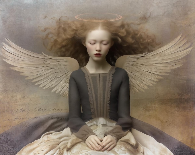 Signed numbered giclee print - Reverie - angel art