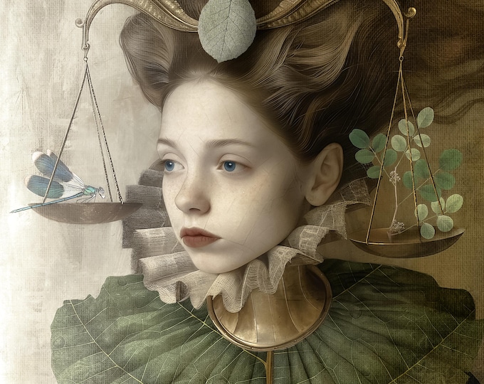 SIGNED NUMBERED PRINT - Libra the Scales