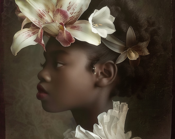 SIGNED NUMBERED ART print - The Orchid Girl