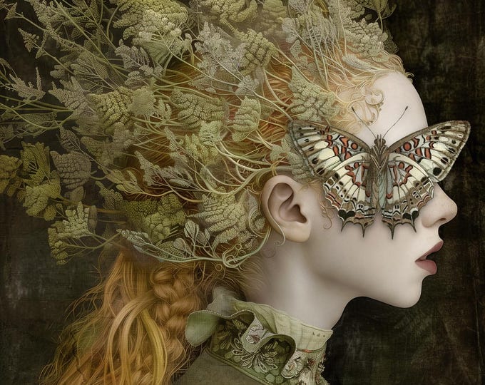 LIMITED EDITION SIGNED print - June and the Butterfly