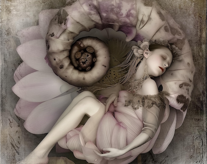 SIGNED NUMBERED GICLEE art print - The Lotus #1