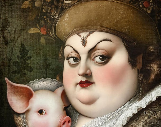 Signed numbered giclee print - The Duchess - Alice in Wonderland - fairytale, storybook, surreal