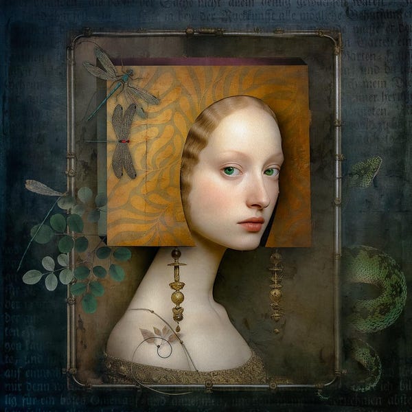 SIGNED NUMBERED GICLEE wall art print - Flower Box Girl