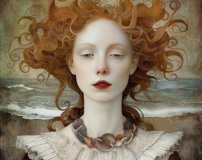 SIGNED NUMBERED ART print - Miranda at the Shore