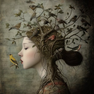 SIGNED LIMITED EDITION giclee art print - The Songbird