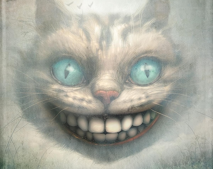 Signed numbered giclee print - The Cheshire Cat - Alice in Wonderland, fairytale, storybook