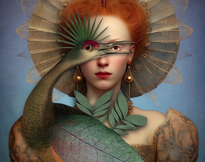LIMITED EDITION signed art print - The Bird Queen