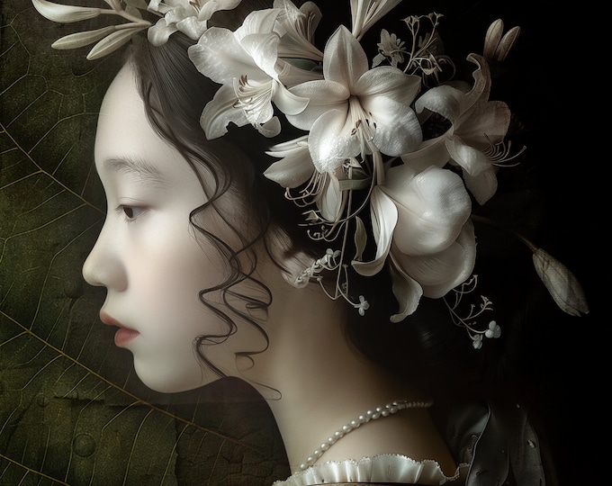 SIGNED ART PRINT - The Flower Girl #1