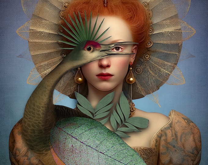 LIMITED EDITION signed art print - The Bird Queen