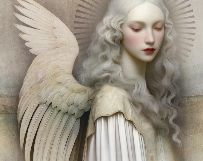 Signed numbered giclee print - Angel of the Prairie - angel art