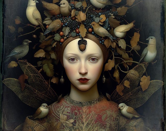 SIGNED NUMBERED ART giclee print - The Autumn Fairy #1