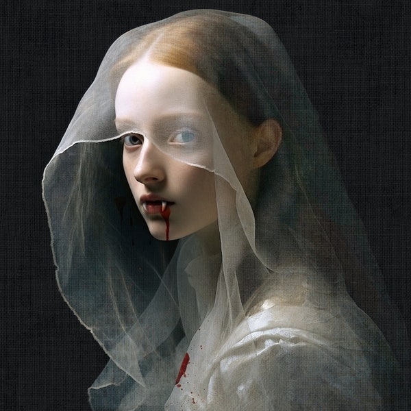 LIMITED EDITION SIGNED giclee art print - The Vampire