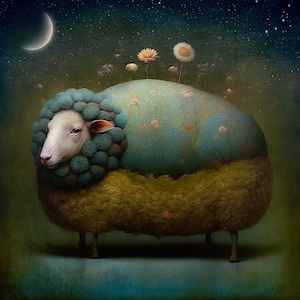 LIMITED EDITION signed art print - Dream of Sheep #4