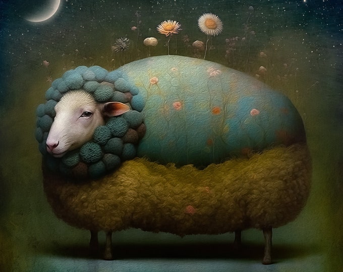 LIMITED EDITION signed art print - Dream of Sheep #4