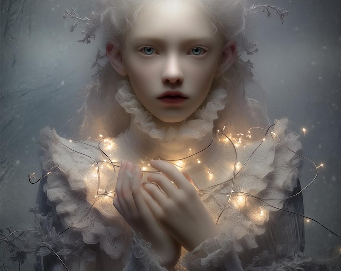 Signed numbered art print - Winter - gothic wall art, surreal wall art