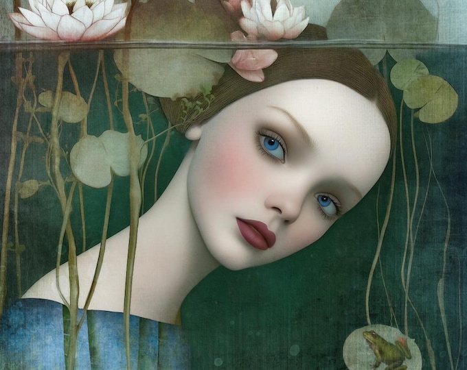 SIGNED NUMBERED PRINT - The Water Lily - archival paper and giclee ink
