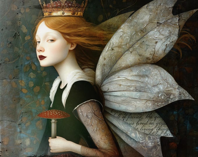 SIGNED NUMBERED GICLEE wall art print - The Faery Queen