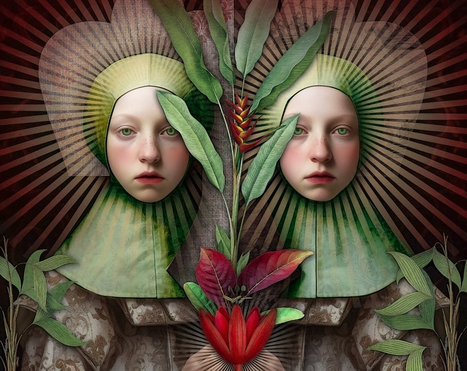 LIMITED EDITION signed print - Botanical Twins #1