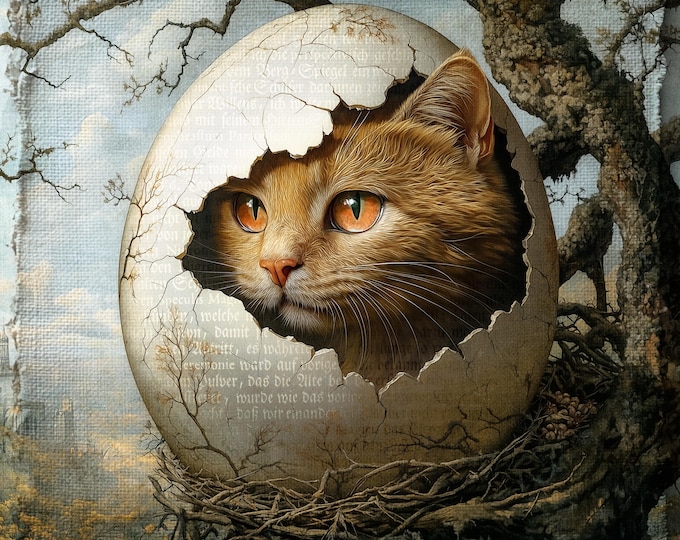 SIGNED NUMBERED GICLEE art print - The Cat Bird