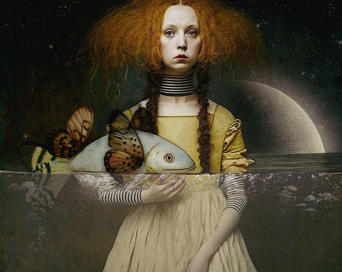 LIMITED EDITION signed art print - The Fish Girl