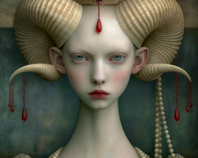 ARTIST PROOF SIGNED - Sophia - byzantine portrait, giclee ink and archival paper