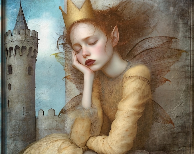 SIGNED NUMBERED GICLEE art print - The Lonely Fairy #1