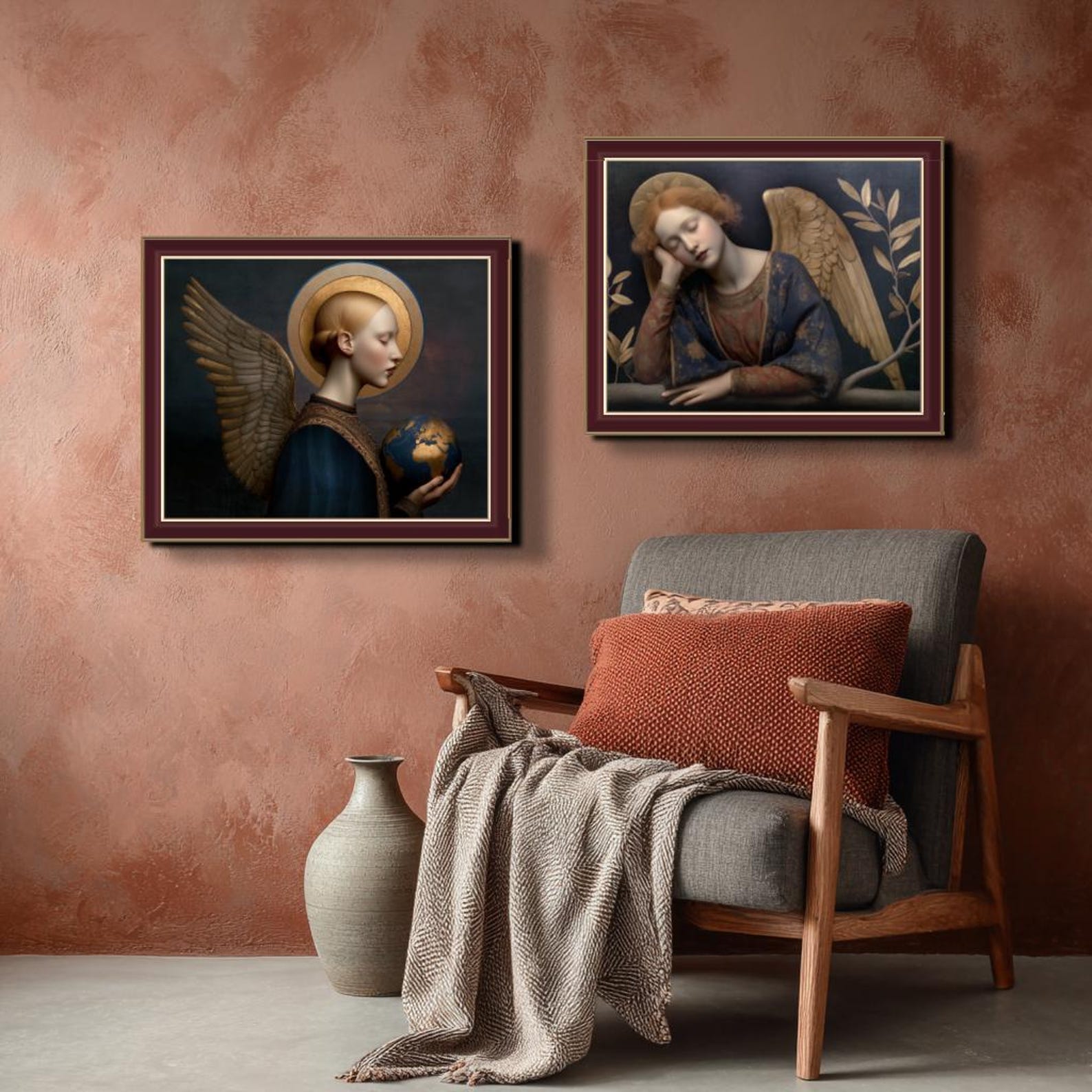 Sentinel Angel Signed Numbered Giclee Print - the Sentinel - Religious, Angel, Earth ...