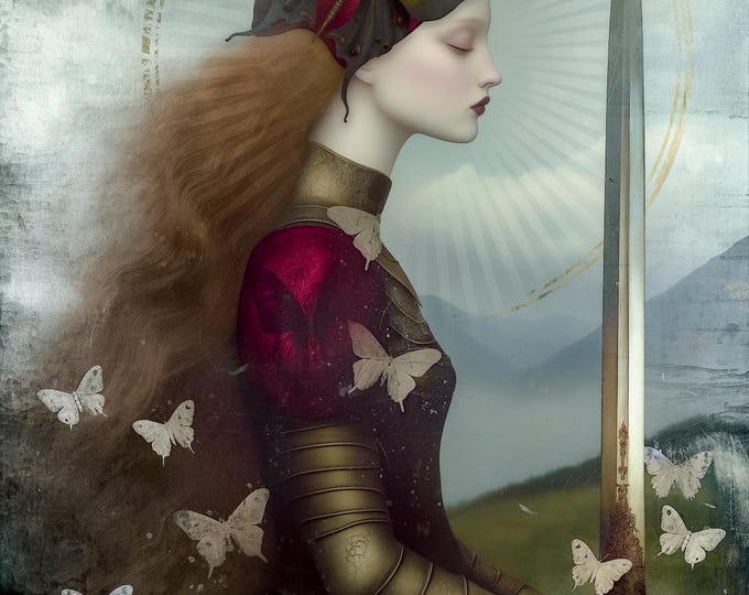 SIGNED ARTIST PROOF giclee art print - The Butterfly Valkyrie