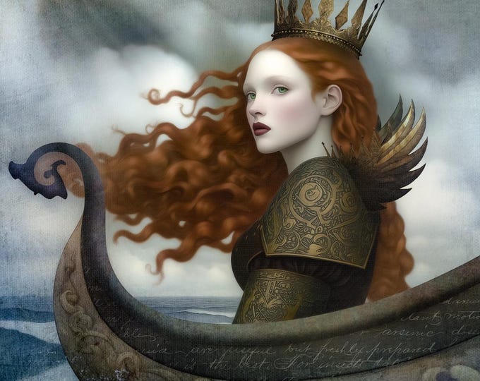 SIGNED ARTIST PROOF giclee art print - The Ocean Valkyrie
