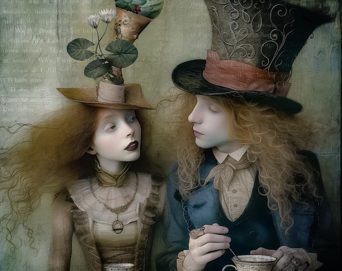 SIGNED NUMBERED PRINT - Alice and the Hatter