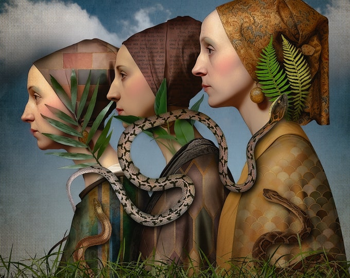 LIMITED EDITION signed print - The Snake Women